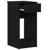 VidaXL Computertorenstandaard met lade 35x45x77 cm zwart