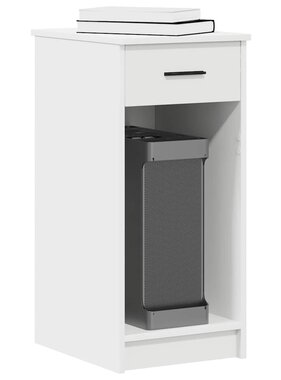 VidaXL Computertorenstandaard met lade 35x45x77 cm wit