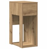 VidaXL Computertorenstandaard met lade 30x44x74 cm artisanaal eiken