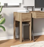VidaXL Computertorenstandaard met lade 30x44x74 cm artisanaal eiken