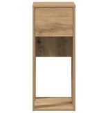 VidaXL Computertorenstandaard met lade 30x44x74 cm artisanaal eiken