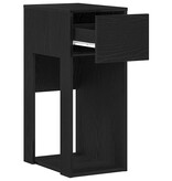 VidaXL Computertorenstandaard met lade 30x44x74 cm zwart