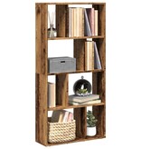 VidaXL Boekenkast 60x20x120 cm bewerkt hout oud houtkleurig