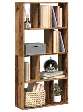 VidaXL Boekenkast 60x20x120 cm bewerkt hout oud houtkleurig