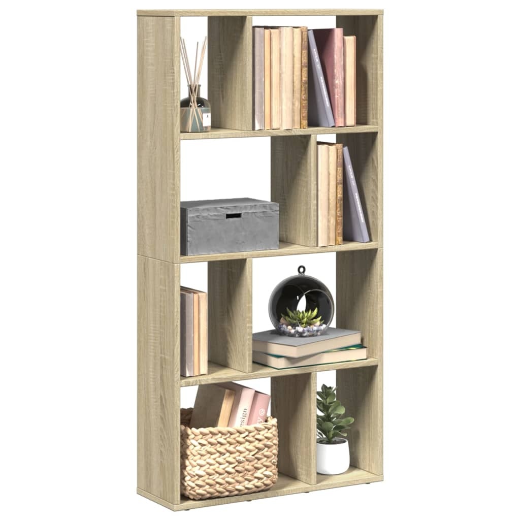 VidaXL Boekenkast 60x20x120 cm bewerkt hout sonoma eikenkleurig