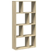 VidaXL Boekenkast 60x20x120 cm bewerkt hout sonoma eikenkleurig