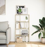 VidaXL Boekenkast 60x20x120 cm bewerkt hout sonoma eikenkleurig