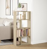 VidaXL Boekenkast 60x20x120 cm bewerkt hout sonoma eikenkleurig