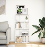 VidaXL Boekenkast 60x20x120 cm bewerkt hout wit