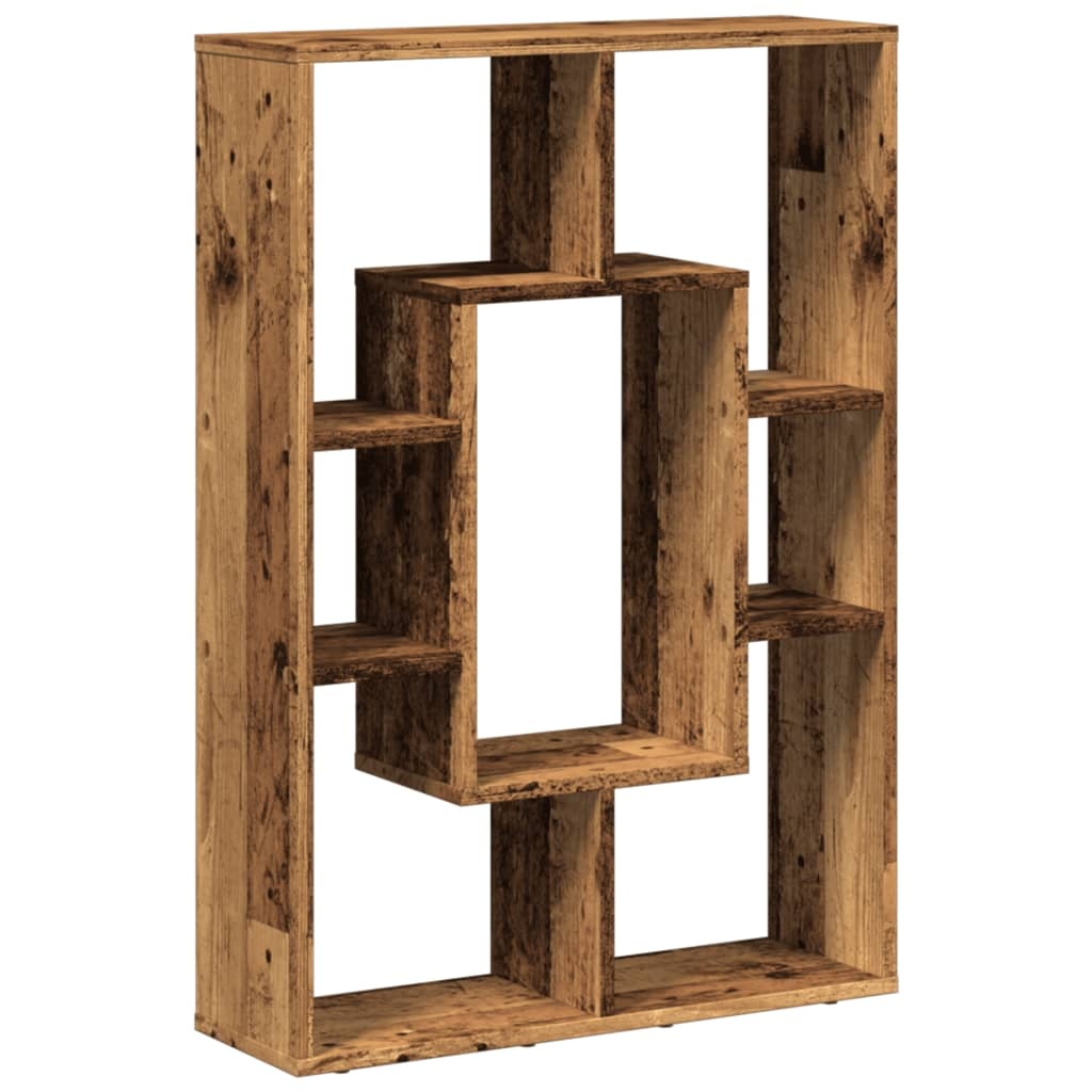 VidaXL Boekenkast 63x20x90 cm bewerkt hout oud houtkleurig