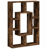VidaXL Boekenkast 63x20x90 cm bewerkt hout gerookt eikenkleurig