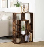 VidaXL Boekenkast 63x20x90 cm bewerkt hout gerookt eikenkleurig