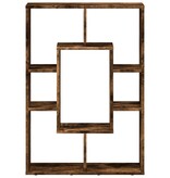VidaXL Boekenkast 63x20x90 cm bewerkt hout gerookt eikenkleurig