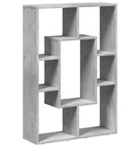 VidaXL Boekenkast 63x20x90 cm bewerkt hout betongrijs