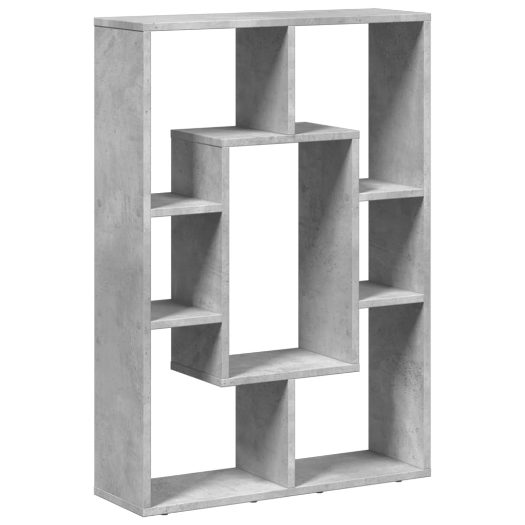 VidaXL Boekenkast 63x20x90 cm bewerkt hout betongrijs