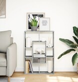 VidaXL Boekenkast 63x20x90 cm bewerkt hout betongrijs
