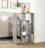 VidaXL Boekenkast 63x20x90 cm bewerkt hout betongrijs