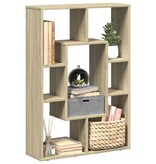 VidaXL Boekenkast 63x20x90 cm bewerkt hout sonoma eikenkleurig