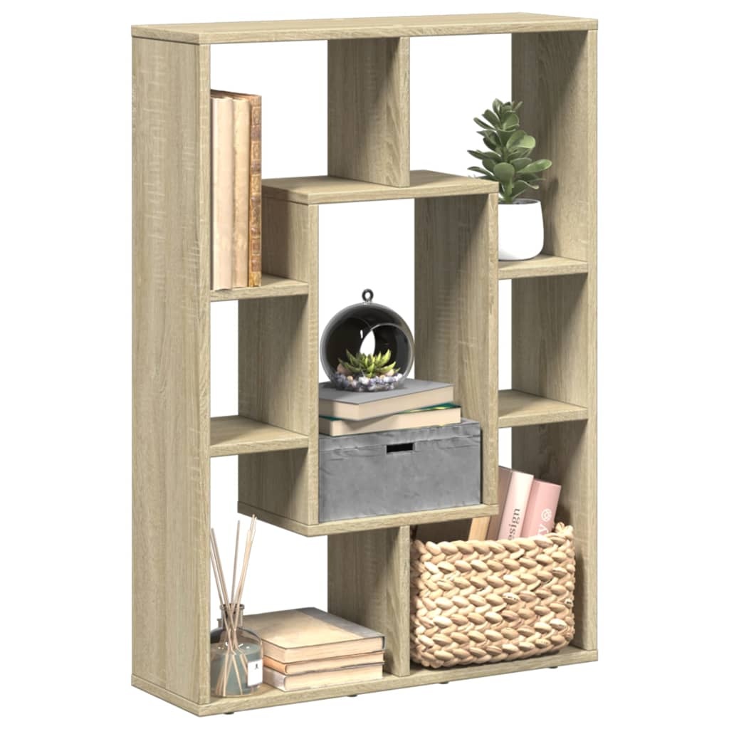 VidaXL Boekenkast 63x20x90 cm bewerkt hout sonoma eikenkleurig