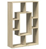 VidaXL Boekenkast 63x20x90 cm bewerkt hout sonoma eikenkleurig