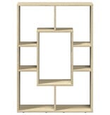 VidaXL Boekenkast 63x20x90 cm bewerkt hout sonoma eikenkleurig