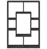 VidaXL Boekenkast 63x20x90 cm bewerkt hout zwart