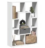 VidaXL Boekenkast 63x20x90 cm bewerkt hout wit