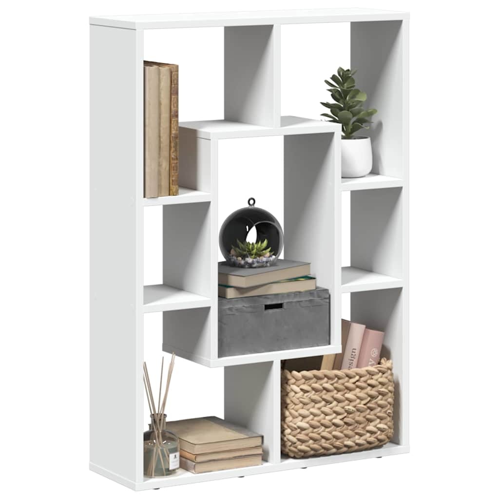 VidaXL Boekenkast 63x20x90 cm bewerkt hout wit