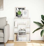 VidaXL Boekenkast 63x20x90 cm bewerkt hout wit