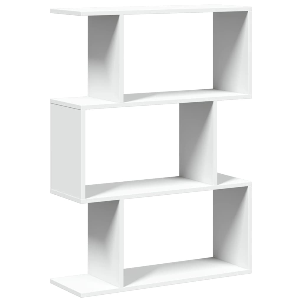 VidaXL Kamerscherm / boekenkast 3-laags 70x24x97 cm bewerkt hout wit