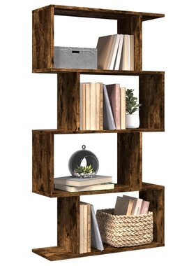 VidaXL Kamerscherm / boekenkast 4-laags 70x24x129 cm hout gerookt eik