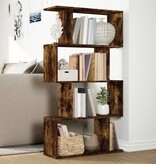 VidaXL Kamerscherm / boekenkast 4-laags 70x24x129 cm hout gerookt eik