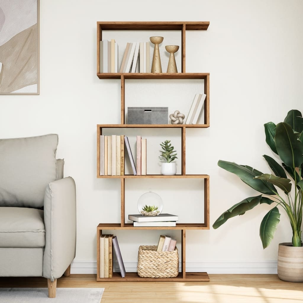 VidaXL Kamerscherm / boekenkast 5-laags 70x24x161 cm hout artisanaal