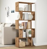 VidaXL Kamerscherm / boekenkast 5-laags 70x24x161 cm hout artisanaal
