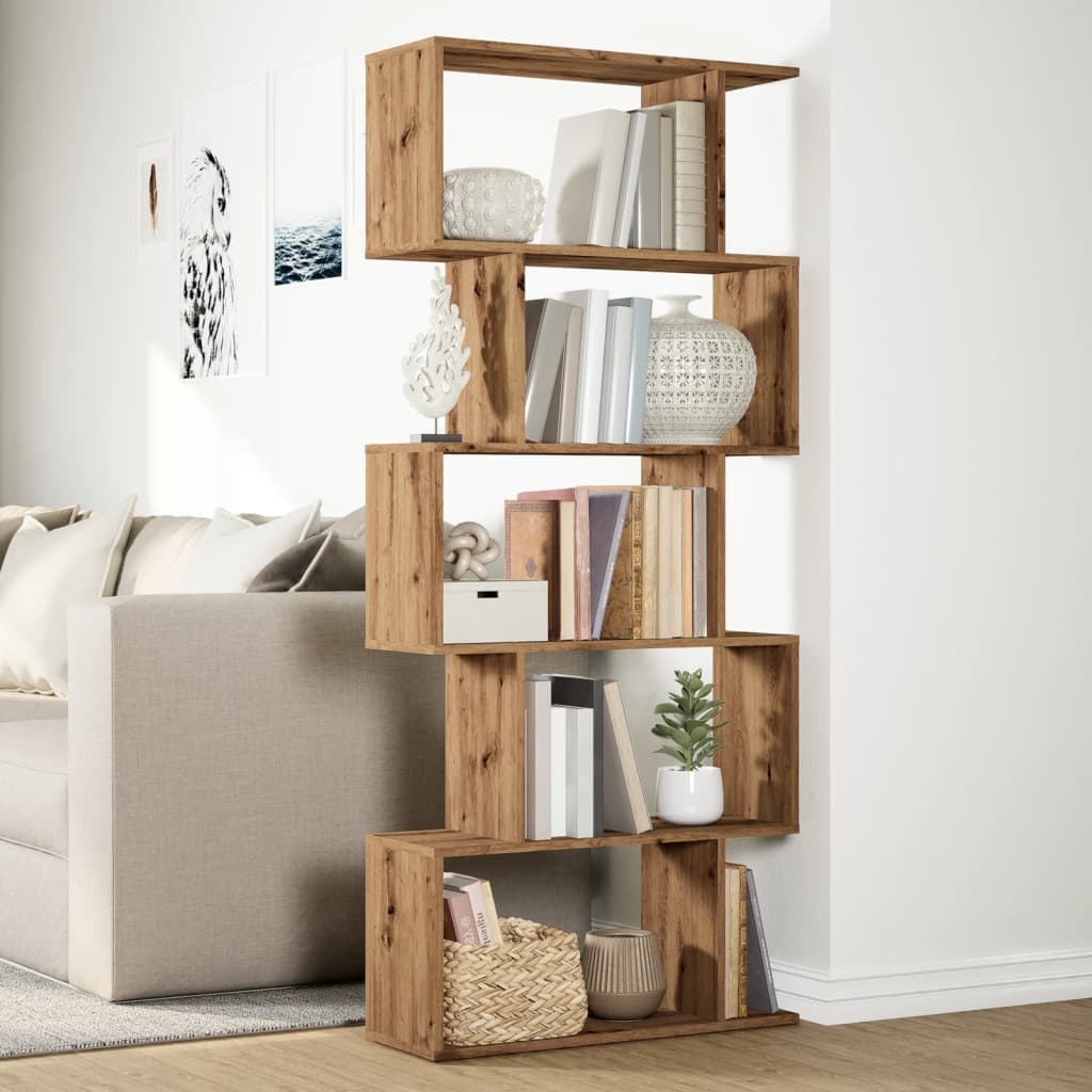 VidaXL Kamerscherm / boekenkast 5-laags 70x24x161 cm hout artisanaal