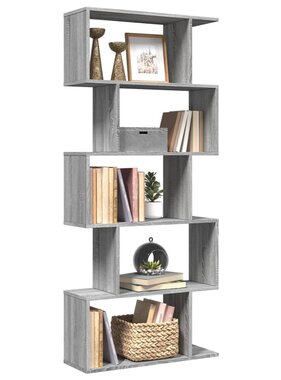 VidaXL Kamerscherm / boekenkast 5-laags 70x24x161 cm hout grijs sonoma