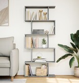 VidaXL Kamerscherm / boekenkast 5-laags 70x24x161 cm hout grijs sonoma