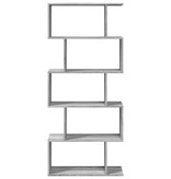 VidaXL Kamerscherm / boekenkast 5-laags 70x24x161 cm hout grijs sonoma