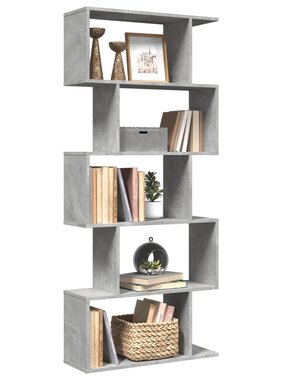 VidaXL Kamerscherm / boekenkast 5-laags 70x24x161 cm hout betongrijs