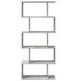 VidaXL Kamerscherm / boekenkast 5-laags 70x24x161 cm hout betongrijs