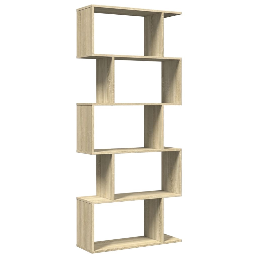 VidaXL Kamerscherm / boekenkast 5-laags 70x24x161 cm hout sonoma eiken