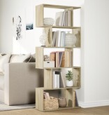 VidaXL Kamerscherm / boekenkast 5-laags 70x24x161 cm hout sonoma eiken