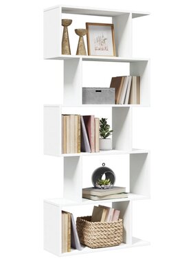 VidaXL Kamerscherm / boekenkast 5-laags 70x24x161 cm bewerkt hout wit