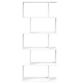 VidaXL Kamerscherm / boekenkast 5-laags 70x24x161 cm bewerkt hout wit