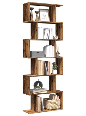 VidaXL Kamerscherm / boekenkast 6-laags 70x24x193 cm hout oud hout