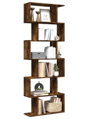 VidaXL Kamerscherm / boekenkast 6-laags 70x24x193 cm hout gerookt eik