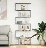 VidaXL Kamerscherm / boekenkast 6-laags 70x24x193 cm hout betongrijs