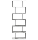 VidaXL Kamerscherm / boekenkast 6-laags 70x24x193 cm hout betongrijs