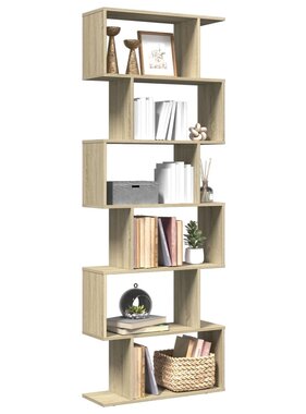 VidaXL Kamerscherm / boekenkast 6-laags 70x24x193 cm hout sonoma eiken