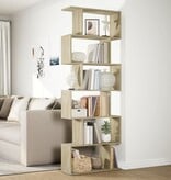 VidaXL Kamerscherm / boekenkast 6-laags 70x24x193 cm hout sonoma eiken